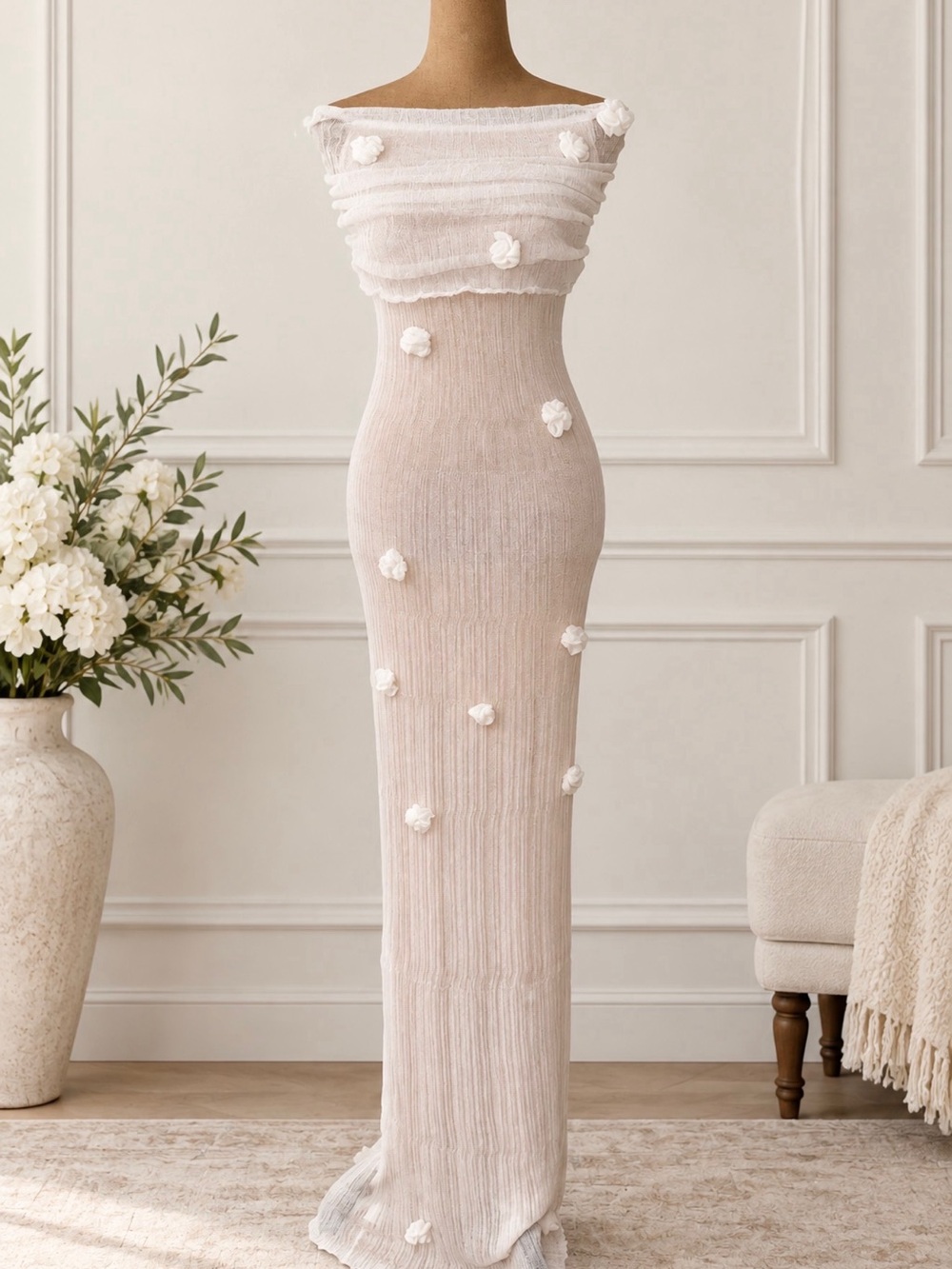 Meshki - Brynn Orchid Knit Maxi Dress. Size S. NWT. - Picture 5 of 10